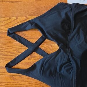 Athleta Women's Black V Neck Tankini Swimwear